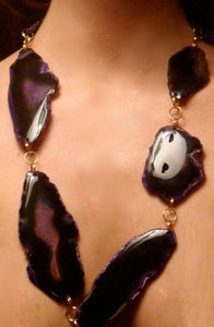 Image of Deep Purple Agate Necklace