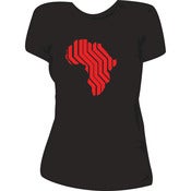 Image of Africa Logo - Red Series - Women's - American Apparel