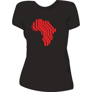 Image of Africa Logo - Red Series - Women's - American Apparel