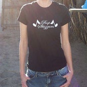 Image of Ladie's Skizzum Wings Tee Black