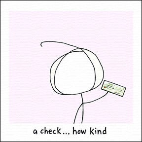 Image of a check... how kind