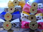 Image of THE ORIGINAL JAMMY DODGER HAIR BOW!