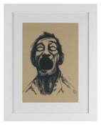 Image of Framed "Laughing" Limeted Edition signed A3 Screened Art print