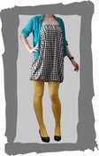 Image of Dogtooth Puffball Dress
