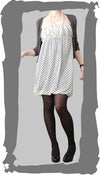 Image of Polka-Dot Empire Dress