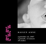 Image of Simply Elegant Birth Announcements