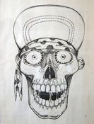 Image of Suicidal Skull by Lance Mountain - Original 1983 Drawing