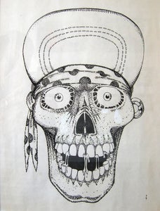 Image of Suicidal Skull by Lance Mountain - Original 1983 Drawing