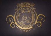 Image of Johnfold "The Baron" metallic gold on black print