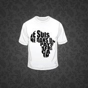 Image of Né Africain Blanc Urban Style T-Shirt for Men