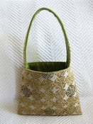 Image of gold swirls/ sage green