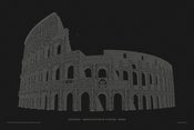 Image of Colosseo 24"x16" Limited Edition Poster (Black)