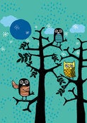 Image of Night Owls Greeting Card