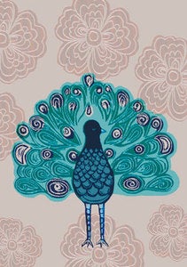 Image of Peacock Greeting Card