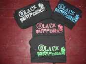 Image of Black Party Politics Shirts (2009 design)