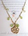 Image of Big OM peridot charm