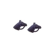 Image of Black Horse Head Studs