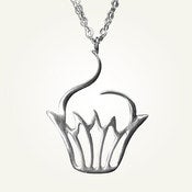 Image of Sweet Cupcake Necklace, Sterling Silver