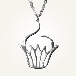 Image of Sweet Cupcake Necklace, Sterling Silver