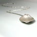 Image of leaf. necklace. sterling silver.