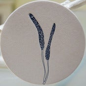 Image of letterpress coasters stem, set of 8