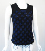 Image of Reversible Bubble Vest-Black and blue
