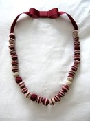 Image of Kolihaus Collection : Hand Crocheted Red Necklace