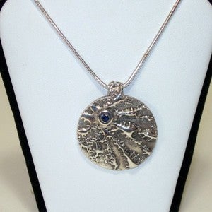 Image of PMC Necklace – Gothic Explosion Pure Silver PMC Pendant