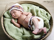 Image of Tushie Wrap and Hat Set - Vibrant Weave