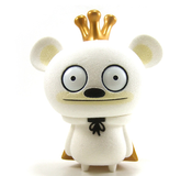 Image of 5" Bossy Bear-King Bossy- White Flocked Edition