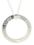 Image of He`e Nalu Sterling Silver MANA'OLANA (HOPE) Pendent with Sterling Silver Chain