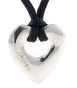 Image of He'e Nalu Sterling Silver Heart LOVE (ALOHA) Pendent with Sterling Silver Toggle