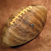 Image of Bruno, Hairy LEATHER HEAD football.