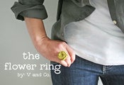 Image of fabric flower ring kit