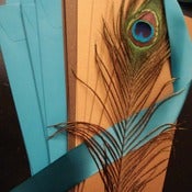 Image of DIY imprintable peacock invitation { set of 25 }
