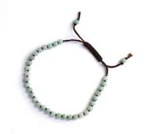 Image of Hand Knotted Amazonite Bead Bracelet
