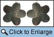 Image of Mother-of-pearl Tahitian Plumeria Clip-on Earrings