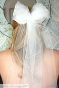 Image of Bow Veil with Swarovski Crystals