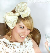 Image of Silk Giant Bow Bridal Head Band