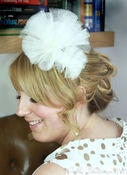 Image of Net Bomb Bridal Headband Fascinator