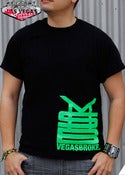 Image of V$B Tee (FLUORESCENT GREEN on BLACK)