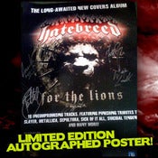 Image of Hatebreed Limited Edition Autographed 'For The Lions' Poster