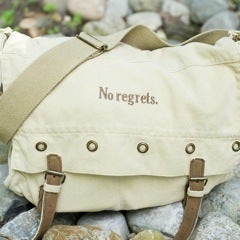 Image of No regrets. (canvas bag)