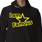 Image of I Am Famous (Black & Neon Yellow)Hoodie