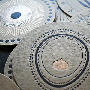 Image of Coaster : Gold Peacock | 8pk