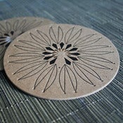 Image of gold rangoli coaster III | 8pk