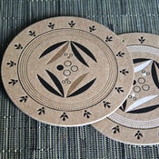 Image of gold rangoli coaster II | 8pk