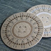 Image of gold rangoli coaster IV | 8pk