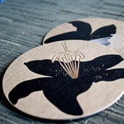Image of gold lily coaster | 8pk