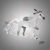 Image of Winter Spirit Horse..12" X 12"  $75.00